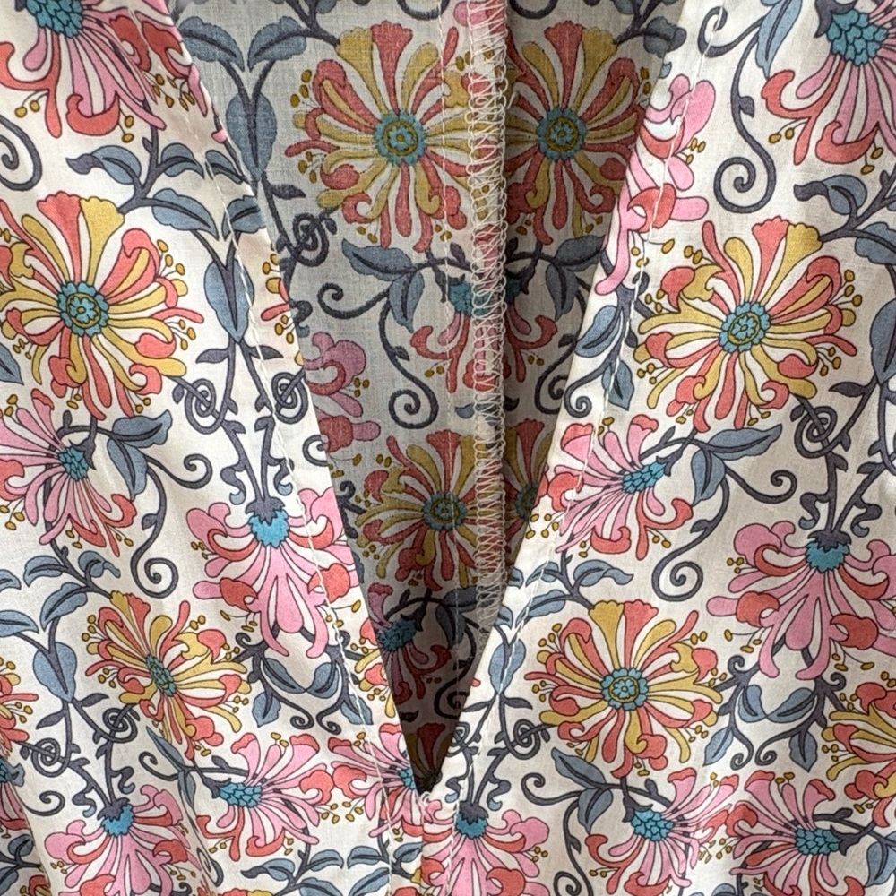 Like New J. Crew Liberty Fabric Midi Dress Honeysuckle Floral Small - Picture 5 of 13